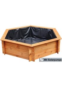 Promadino Hochteich, (Set), inkl. Solarpumpe braun