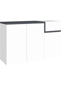Tecnos Schuhschrank »Zet«, Breite 120 cm weiß weiß hochglanz/zement