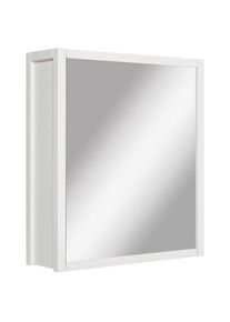 Home Affaire Spiegelschrank »Tina«, Badmöbel, Spiegel, Breite 60 cm, Massivholz weiß