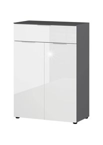 Germania Schuhschrank »Rimini«, Breite 75 cm grau Graphit/Weiß