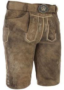 Spieth & Wensky Pantaloni di pelle rock con fango cintura
