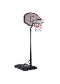 Sportana® Basketballkorb höhenverstellbar 257-305cm mit Rollen
