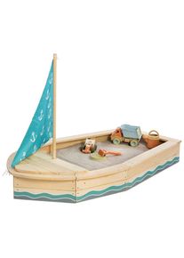 Sandkasten »Anchor Lover«, natur - petrolblau , blau , Muddy Buddy® , natur/petrol/blau