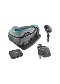 Gardena , Rasenm&auml;hroboter &raquo;smart System Start Set 500 m&sup2;&laquo;, (Set) , grau , M&ouml;glichkeit der Koordination von Bew&auml;sserung und M&auml;hen