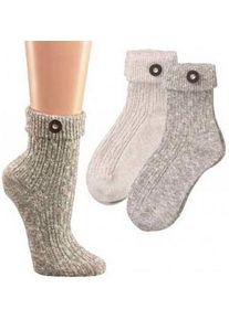 Calze con bottone colore naturale