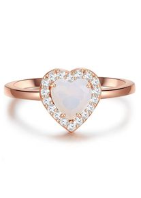 Glanzstücke München Glanzstücke München Ring Damen, rosegold / transparent / weiß, Größe 58