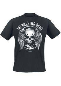 The Walking Dead Wings And Skull T-Shirt schwarz
