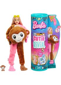 Barbie Anziehpuppe »Cutie Reveal, Jungle Series - Monkey« bunt