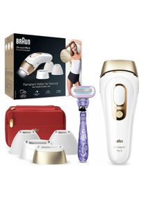 Braun IPL-Haarentferner »Silk-Expert Pro 5 PL5387«, 400.000 Lichtimpulse, 400.000 Lichtimpulse, Skin Pro 2.0 Sensor goldfarben