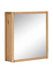Home Affaire Spiegelschrank »Tina«, Badmöbel, Spiegel, Breite 61, 5 cm, Massivholz beige natur