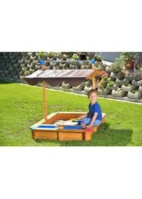 Gaspo Sandkasten »Lea«, BxLxH: 137x137x120 cm gelb honigfarben