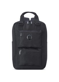 Delsey Laptoprucksack »Citypak Square«, aus recyceltem Material; mit gepolstertem 15, 6-Zoll Laptopfach schwarz