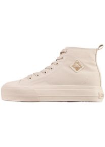 Kappa Sneaker, - mit angesagter Plateau-Sohle grau 40 kitt Canvas Sneaker von Kappa mit Plateau Sohle