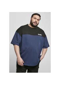 Urban Classics Kurzarmshirt »Herren Oversized Color Block Logo Tee« blau M darkblue/black UC Men