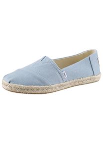 Toms Shoes TOMS Espadrille »ALPARGATA ROPE«, im trendigen Denim-Look, schmale Form blau 37 hellblau In veganer Verarbeitung