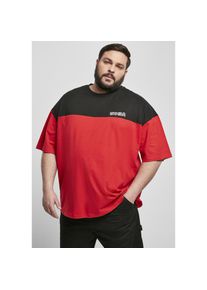 Urban Classics Kurzarmshirt »Herren Oversized Color Block Logo Tee« rot M cityred/black UC Men