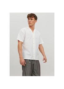 Jack & Jones JACK & JONES Kurzarmhemd »JPRBLUSUMMER LINEN RESORT SHIRT S/S SN« weiß S N-Gr White Leichtes und luftiges Hemd für das Sommer-Outfit