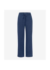Brax Culotte »Style FARINA« blau 38K (19) Kurzgrößen Sportive Leinenhose mit legerer Silhouette