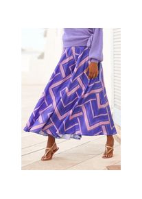 Lascana Hosenrock, mir grafischem Druck bunt 44 blau-lila-rosé bedruckt Extraweites Bein im Stil eines Rockes