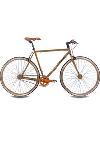 Chrisson Singlespeed »FG Flat 1.0«, 1 Gang, ohne Schaltung, (1 tlg.) goldfarben Fahrrad