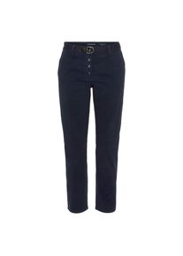 Tom Tailor 7/8-Hose, (Set, 2 tlg., inkl. Gürtel), mit Gürtel und halbverdeckter Knopfleiste blau 34 Länge 26 dunkelblau 7/8-Hose inklusive Gürtel...