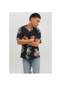 Jack & Jones JACK & JONES Kurzarmhemd »JORLUKE FLORES RESORT SHIRT SS SN« S N-Gr Tap Shoe Leichtes und luftiges Hemd für das Sommer-Outfit
