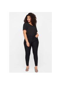 ZIZZI Röhrenhose, mit Reißverschlusstaschen schwarz 46 N-Gr black Enge Hose von ZIZZI mit Reißverschlusstaschen