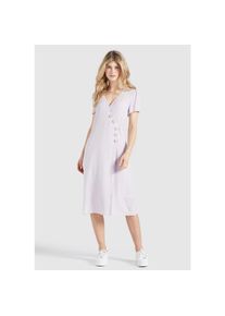 Khujo Blusenkleid »Kleid PORGY«, aus leichter Viskose mit Unterrock lila XL Normalgrößen Flieder-Weiß gepunktet Leichte Viskose