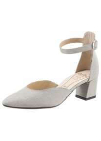 Ara Spangenpumps »LONDON«, in glitzernder Optik silberfarben 3,5 (36) Eleganter Pumps mit Druckknopf-Riemchen