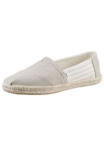 Toms Shoes TOMS Espadrille »ALPARGATA ROPE«, zum Schlupfen, schmale Form grau 37 taupe-beige Mit kleinem Stretcheinsatz