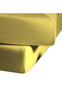 Fleuresse Spannbettlaken »Colours«, (1 St.), Spannbettlaken in verschiedenen Größen, OEKO-TEX® zertifiziert gelb