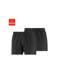 Schiesser Weiter Boxer, (Packung, 2 St.), aus Single Jersey schwarz 4 2 St. schwarz, schwarz Schiesser Weiter Boxer - Boxershorts im Doppelpack