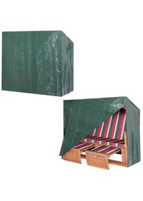 Kingsleeve® Abdeckung Strandkorb Grün 165x125x90cm