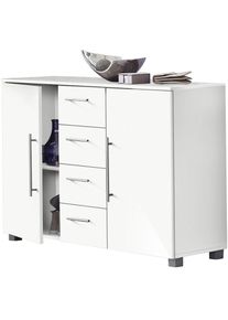 Schildmeyer , Kommode &raquo;Danu&laquo;, Breite 127 cm , weiss , Masse (B/T/H): ca. 127/35/81,5