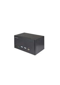 StarTech.com Commutateur KVM à 2 ports pour trois moniteurs avec concentratreur USB-A 3.0, DisplayPort - SV231TDPU34K