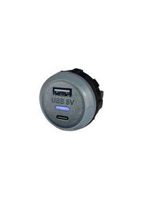 Alfatronix Charger, Car, 2x USB-A / USB-C, 3.6A, 13W, Black / Grey - PV PRO AC
