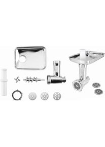 GROSSAG Fleischwolfaufsatz »KFW601 1392 Set: Direktanschluss für SMEG-Küchenmaschinen«, (Packung, 11 tlg.), mit Wurstfüll-/und Spritzgebäck-Vorsatz...