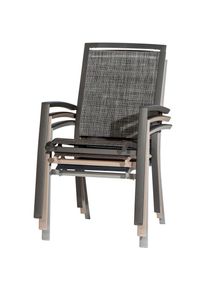 SIEGER Gartensessel »Trento«, (Set, 2 St.), Set, 2-tlg bestehend aus 2 Sesseln grau graphit