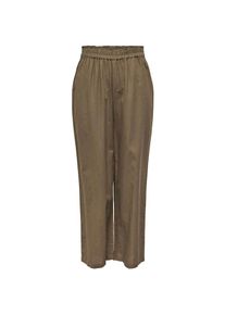 Only Leinenhose »ONLTOKYO HW LINEN BLEND ST PANT« braun M (38) Länge 34 Cub Lässige Schlupfhose von Only