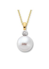 ONE ELEMENT Kettenanhänger »0, 02 ct Diamant Brillant Anhänger aus 585 Gelbgold« goldfarben gold Mit Liebe gefertigt aus 585 Gelbgold