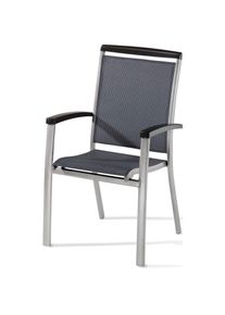 SIEGER Gartensessel »Royal«, (Set, 2 St.), Set, 2-tlg bestehend aus 2 Sesseln grau graphit