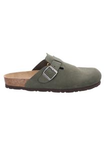 Rohde Pantoffel »Grado«, mit Softfußbett grün 45 oliv Klassischer Hausschuh mit verstellbarem Schnallenverschluss