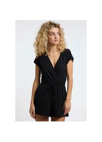 Ragwear Jumpsuit »SHARNA«, Jersey-Overall in Wickeloptik und Bindebandgürtel schwarz L (40) N-Gr BLACK Veganer, von PETA verifizierter Jumpsuit...