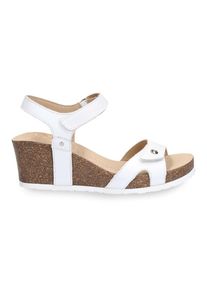 Panama Jack Keilsandalette »Julia«, mit Klettriemchen weiß 38 Klassische Sandalette aus Spanien