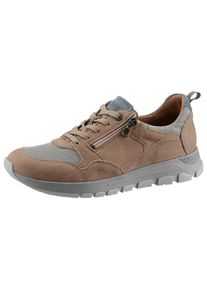 Waldläufer WALDLÄUFER Schnürschuh »H-Richard«, mit Luftpolstersohle in Weite-H beige 8 (42) sand-kombiniert Schnürschuh mit seitlichem Reißverschluss für...