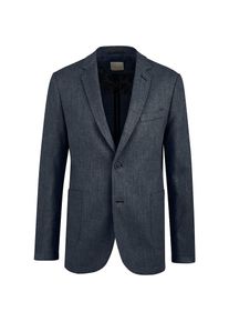 Bugatti Sakko, mit Leinenanteil blau 50 marine Klassisches Sakko mit modernem Reverskragen