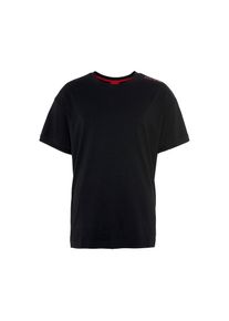 Hugo Rundhalsshirt »Labelled T-Shirt 10241810 01«, mit Boss Logo-Schriftzug auf der Schulter schwarz S (48) black Shirt von BOSS