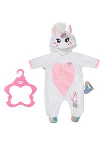 Baby Born Puppenkleidung »Einhorn Kuschelanzug, 43 cm«, mit Kleiderbügel rosa