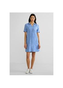 Street One Blusenkleid 38 EURO-Größen intense splash blue Leinen Shirtkleid