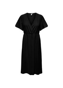 Only Sommerkleid »ONLMETTE SS WRAP DRESS WVN« schwarz XL (42) N-Gr Black Long Dress von Only